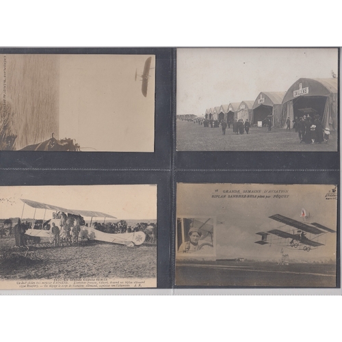 182 - POSTCARDS : FRANCE, eight early aviation postcards, one is slightly damaged, but the rest are all in... 