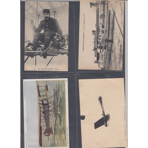 182 - POSTCARDS : FRANCE, eight early aviation postcards, one is slightly damaged, but the rest are all in... 