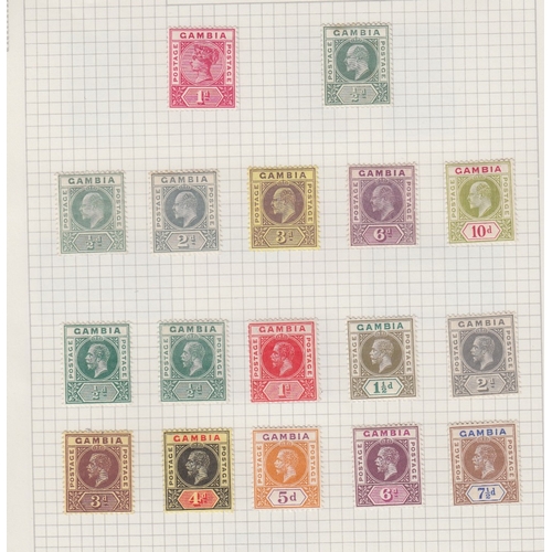 50 - STAMPS : British Commonwealth, African countries QV - GVI mint on pages with perf varieties and shad... 