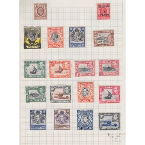 50 - STAMPS : British Commonwealth, African countries QV - GVI mint on pages with perf varieties and shad... 