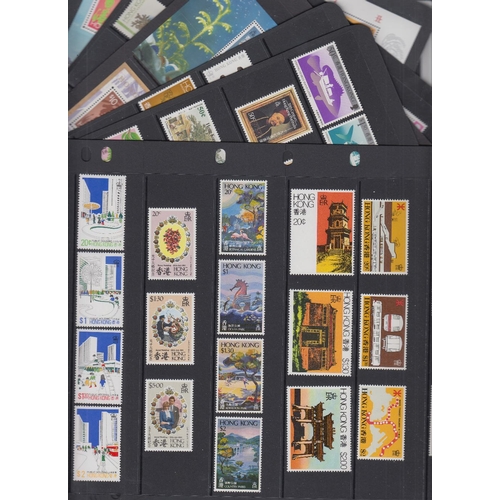 503 - STAMPS HONG KONG Unmounted mint sets and minisheets on stock cards, all modern QEII issues