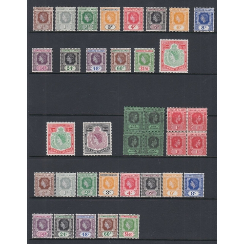 534 - STAMPS LEEWARD 890 to 1954 mostly mint collection with some useful and better stamps. Includes QV is... 