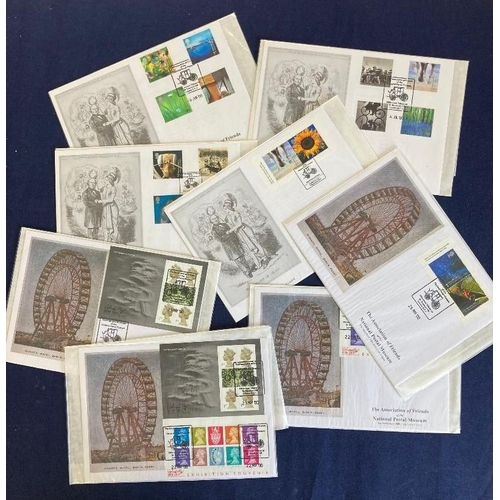 343 - STAMPS FIRST DAY COVERS : 2000 Friends of the National Postal Museum covers (8 covers)