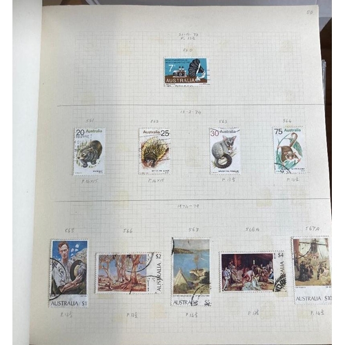 379 - STAMPS AUSTRALIA : Used collection in Devon album, better stamps and sets seen QEII period (100's)