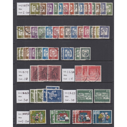 482 - STAMPS GERMANY 1950's to 70's dealers used stock (100's)