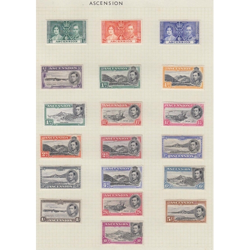 53 - STAMPS : BRITISH COMMONWEALTH mint collection in springback album, some better sets noted including ... 