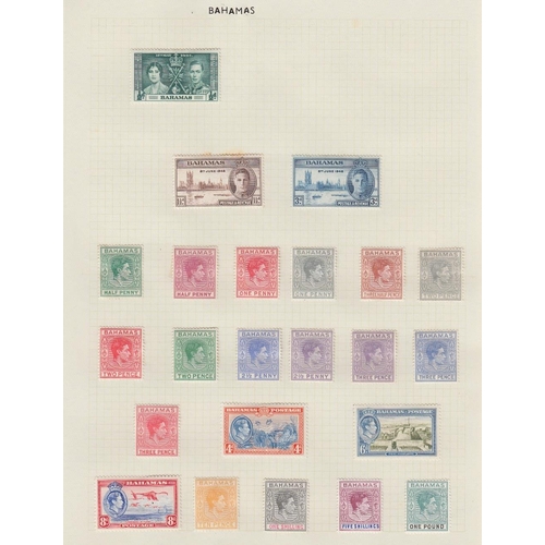 53 - STAMPS : BRITISH COMMONWEALTH mint collection in springback album, some better sets noted including ... 