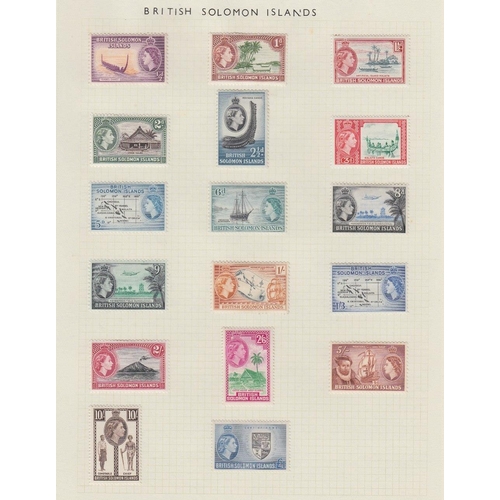 53 - STAMPS : BRITISH COMMONWEALTH mint collection in springback album, some better sets noted including ... 