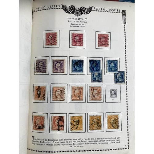 596 - STAMPS USA Two albums of used early to modern including locals. Unchecked for better stamps and pape... 