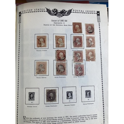 596 - STAMPS USA Two albums of used early to modern including locals. Unchecked for better stamps and pape... 