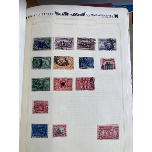 596 - STAMPS USA Two albums of used early to modern including locals. Unchecked for better stamps and pape... 