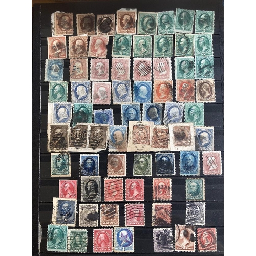 596 - STAMPS USA Two albums of used early to modern including locals. Unchecked for better stamps and pape... 