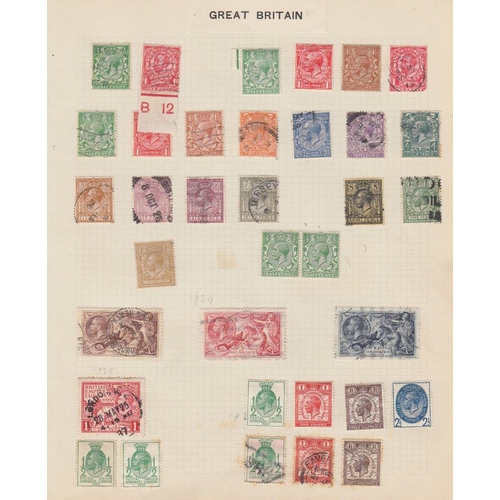 75 - STAMPS : World album starting with early Great Britain, the odd better stamp stopped throughout, Hon... 