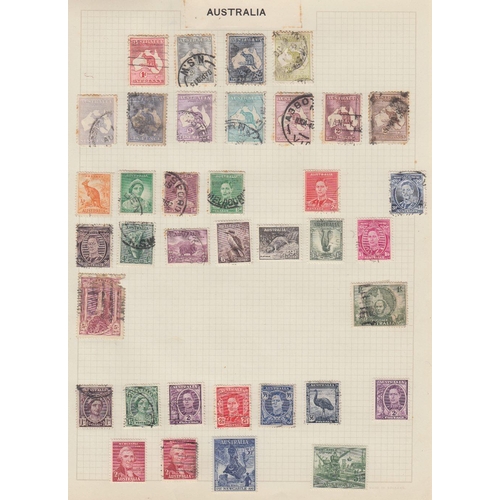 75 - STAMPS : World album starting with early Great Britain, the odd better stamp stopped throughout, Hon... 