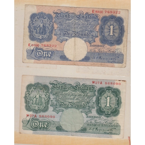 33 - BANK NOTES : Accumulation of old used bank notes, mainly GB but a few Foreign values to 10/-