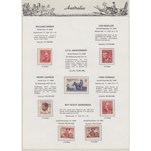 375 - STAMPS AUSTRALIA : Mint and used accumulation in 64 page stockbook including mint blocks etc (100's)