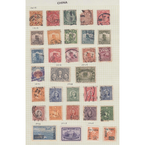 428 - STAMPS CHINA Selection of mint & used issues in two stock albums, with lots of material from early t... 