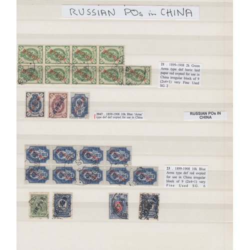 428 - STAMPS CHINA Selection of mint & used issues in two stock albums, with lots of material from early t... 