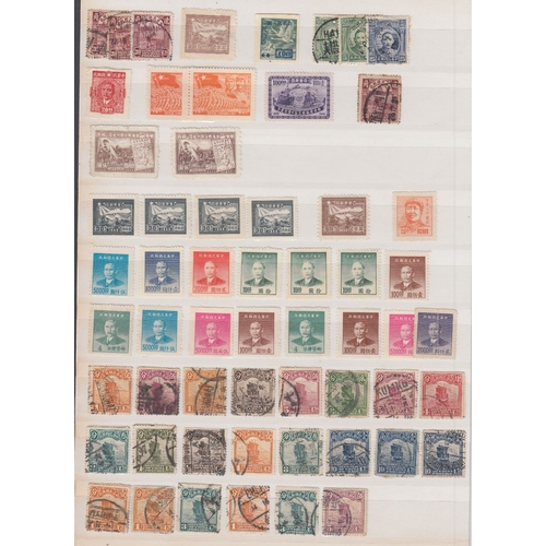 428 - STAMPS CHINA Selection of mint & used issues in two stock albums, with lots of material from early t... 