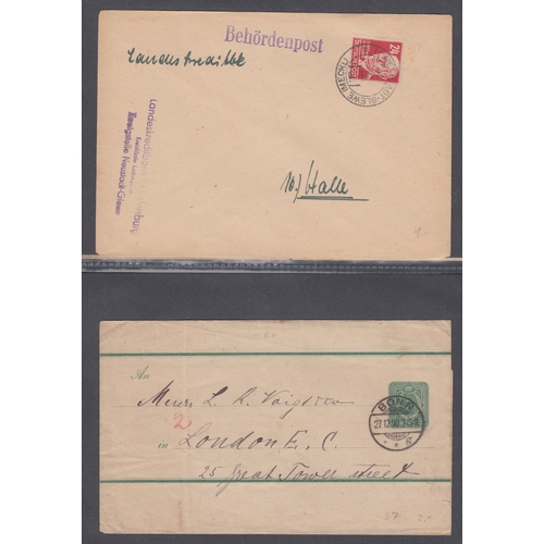 478 - STAMPS GERMANY Album of German covers including Third Reich and Hindenberg (128covers) plus a few mo... 