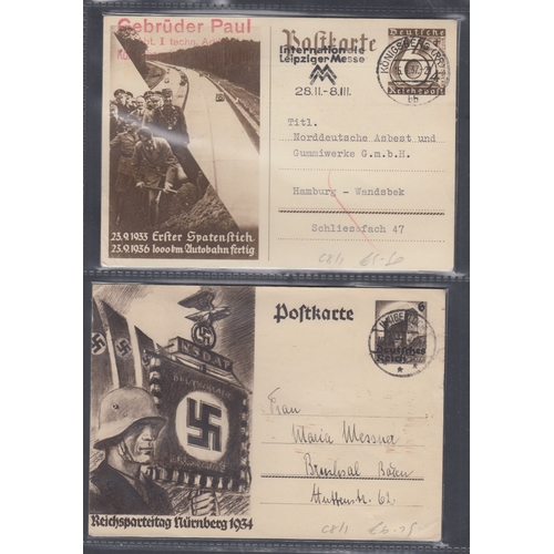 489 - STAMPS GERMANY Album of early German and Third Reich cards (136)