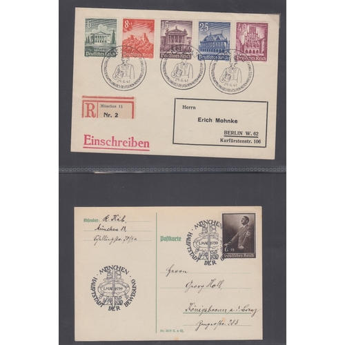 478 - STAMPS GERMANY Album of German covers including Third Reich and Hindenberg (128covers) plus a few mo... 