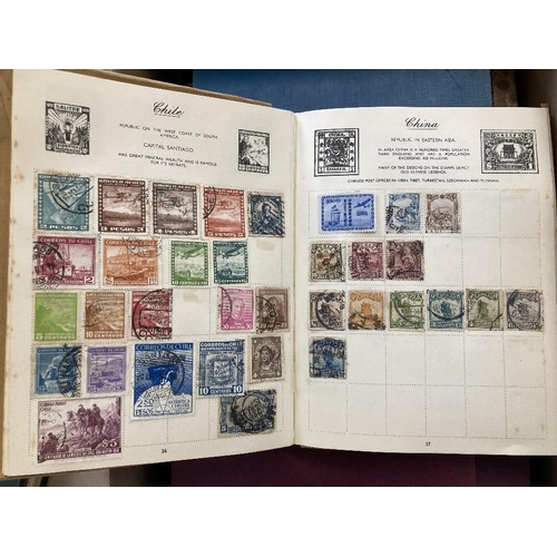 125 - STAMPS: World stamps in various albums and small stock books, plus some covers