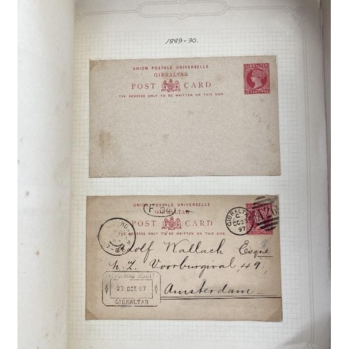 156 - STAMPS POSTAL HISTORY : GIBRALTAR, QV to early QEII mint & used postal stationery neatly displayed o... 