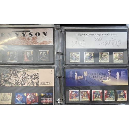 224 - STAMPS GREAT BRITAIN : Mint collection of presentation packs and sets of stamps in eight albums and ... 