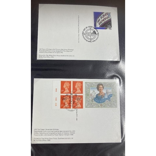 329 - STAMPS FIRST DAY COVERS : Box with four albums of FDC's including defin covers, mainly 1970s onwards