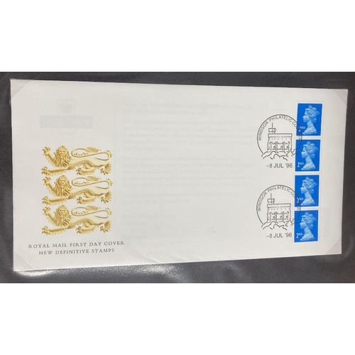 329 - STAMPS FIRST DAY COVERS : Box with four albums of FDC's including defin covers, mainly 1970s onwards