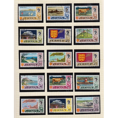 355 - STAMPS CHANNEL ISLANDS Jersey and Guernsey mint and used albums up to about 1981 including Wartime i... 