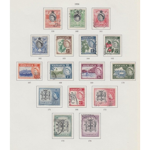 522 - STAMPS JAMAICA Used collection in SG album, 1860- 1973, mainly  soundly used, some better stamps spo... 