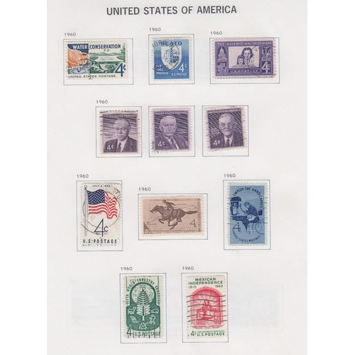 598 - STAMPS USA Used Collection in three DAVO albums , mainly 1950's onwards but some earlier material