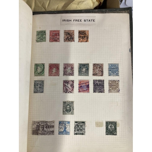 83 - STAMPS : Mixed box of stamp albums, loose stamps and stock books