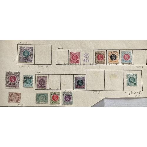 96 - STAMPS : BRITISH COMMONWEALTH, a shallow box with album pages, stockcards, stockbooks etc. A useful ... 