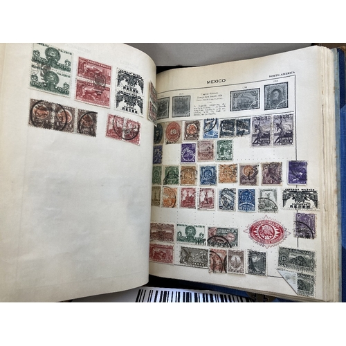 82 - STAMPS : World stamp collection including covers and part covers, reasonably full World album includ... 