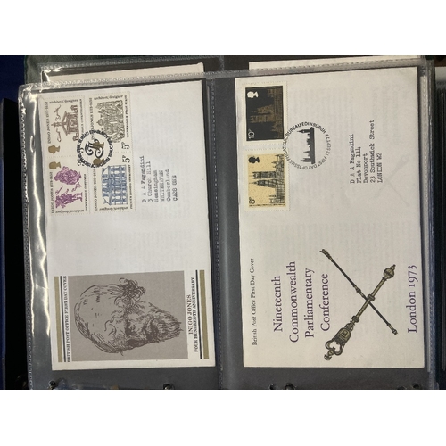 324 - STAMPS FIRST DAY COVERS : Eight albums of FDC's including definitives and commemorative issues 1971-... 