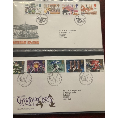 324 - STAMPS FIRST DAY COVERS : Eight albums of FDC's including definitives and commemorative issues 1971-... 