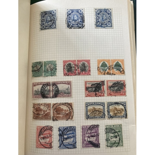 56 - STAMPS: BRITISH COMMONWEALTH, box with eight albums or stockbooks. A useful assortment of material c... 