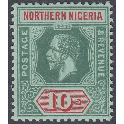 566 - STAMPS RHODESIA 1910 Red and Green/Green 10/- mounted mint SG 39