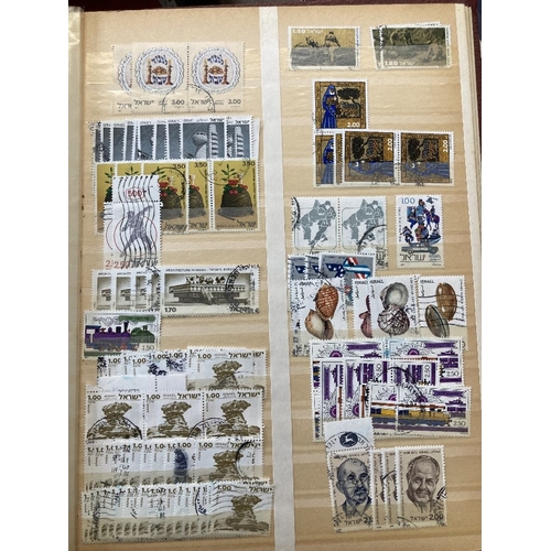 107 - STAMPS : FOREIGN, stockbooks, stockcards & covers etc in a box. Many countries represented with mint... 