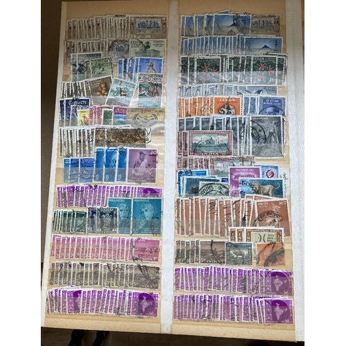 114 - STAMPS : BRITISH COMMONWEALTH, box with nine albums or stockbooks with a wide range of issues mint a... 