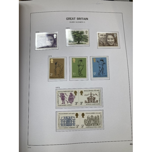 242 - STAMPS GREAT BRITAIN : Mint collection 1960's onwards with many block and multiples, in three stock ... 