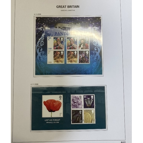 244 - STAMPS GREAT BRITAIN : Two Stanley Gibbons albums Vol IV and V of mint stamps plus album of Presenta... 