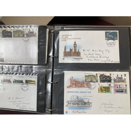 322 - STAMPS FIRST DAY COVERS : Various albums of First day covers in large box