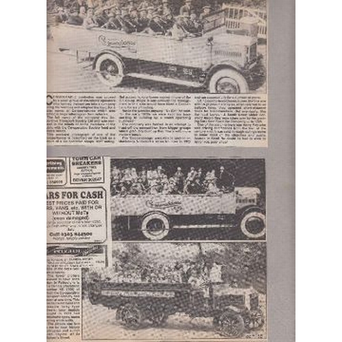 36 - Two scrap books with cuttings of Motoring in and around Folkestone WWI and between the wars, fascina... 