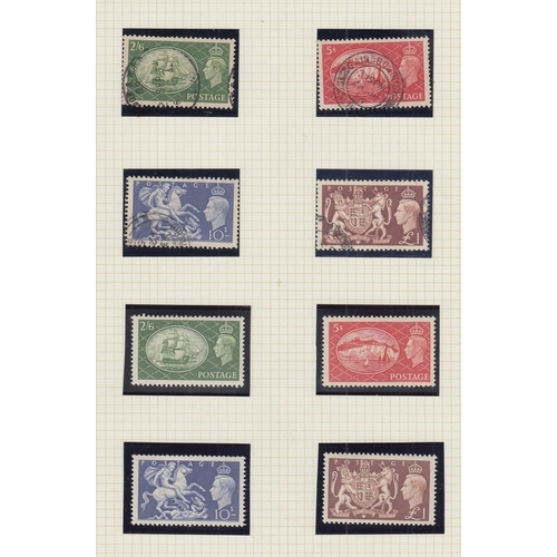 216 - STAMPS BREAT BRITAIN : Mint and used collection from QV to early QEII in three albums. starting with... 