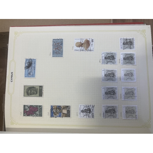 147 - CHARITY STAMPS : Eleven albums, with World stamps mainly boxed spring-back albums, being sold on beh... 