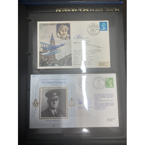 153 - STAMPS POSTAL HISTORY : Large box of RAF and Bomber Command covers, many signed  including one signe... 